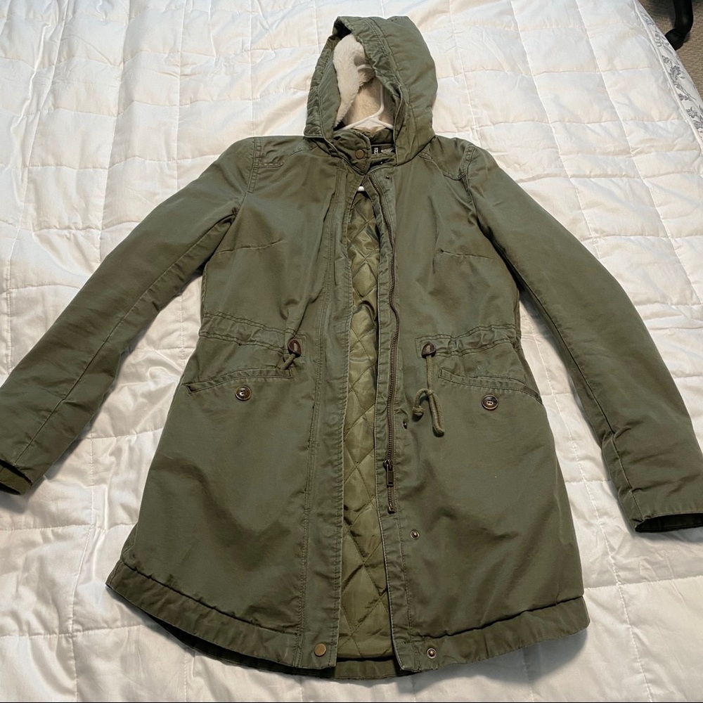 H&M Warm Army Green Parka